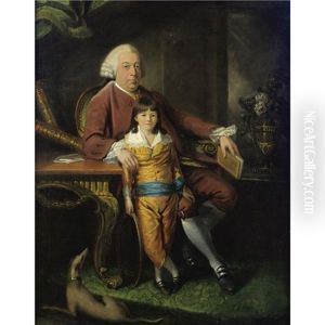 Portrait Of A Gentleman With His Son