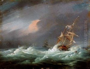 A Brig In Distress A Brig In Distress