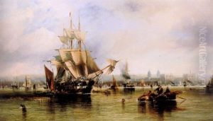 Shipping On The Thames At Greenwich