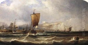 Shipping Off Dover by George William Crawford Chambers