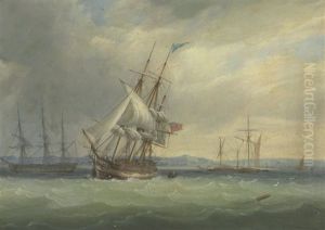 Congested Waters Off A Coast by Sir George Chambers