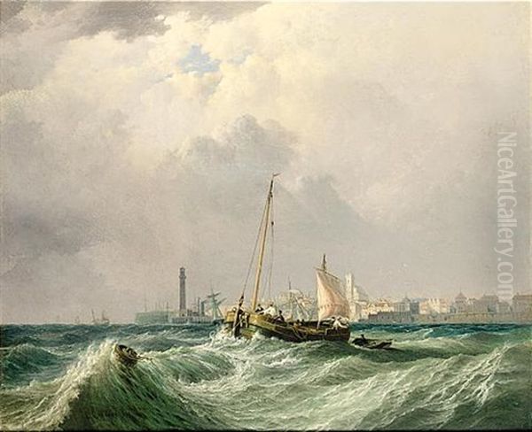 A Barge Off Margate - view 1