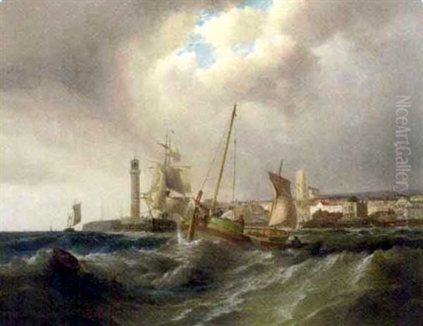 Shipping In A Heavy Swell Off Margate - view 1