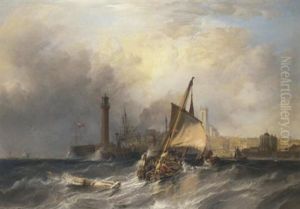 Congestion At The Harbor Mouth, Margate by Sir George Chambers