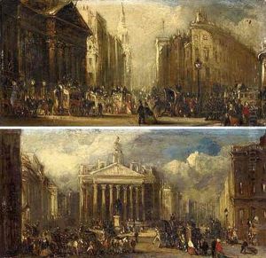 View Of The Mansion House, London by Sir George Chambers