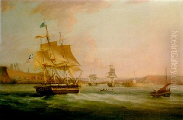 The Whaler "esk" Entering Whitby - view 1