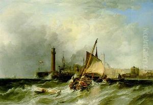 Margate, Shipping Scene In A Stiff Breeze