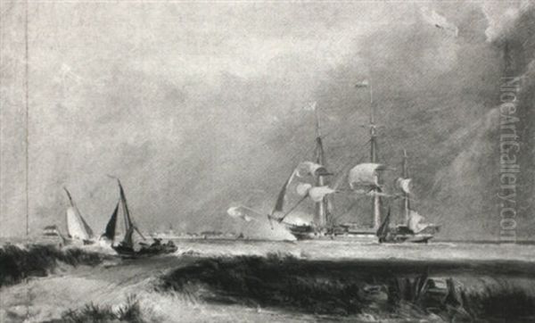 Dutch Indiaman Arriving At Rotterdam - view 1