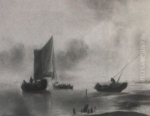 Calm On The Scheldt by Sir George Chambers