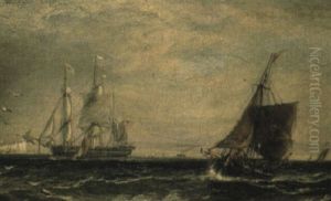 Fishing Boats Returning To Dover by Sir George Chambers
