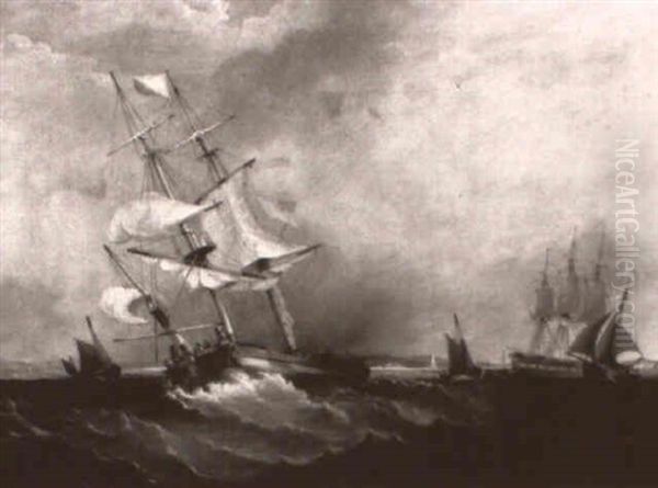 A Ship On A Stormy Sea - view 1
