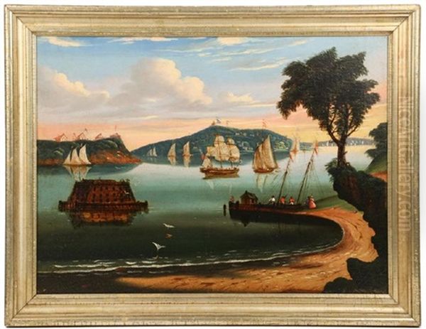 New York Harbor Showing Castle Williams' - view 1