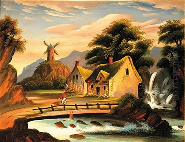 Fisherman In A Landscape (+ Another; 2 Works) - view 1