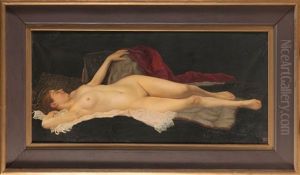 Femme Assoupie by Fernand Maximilien De Chambord
