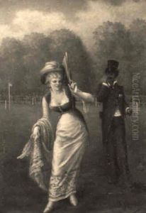 At The Racetrack by Fernand Maximilien De Chambord