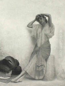 The Fair Fruitseller Of Stamboul by Fernand Maximilien De Chambord