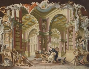 Die Sog. Vier Fakultaten: Theologie, Philosophie, Jurisprudenz Und Medizin (ubermalte Kupferstiche) (4 Works) by Johannes Chambrez
