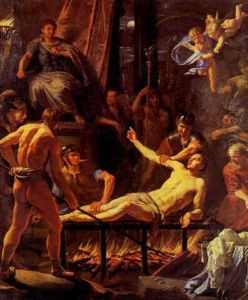 Le Martyr De Saint Laurent by Jean-Baptiste De Champaigne