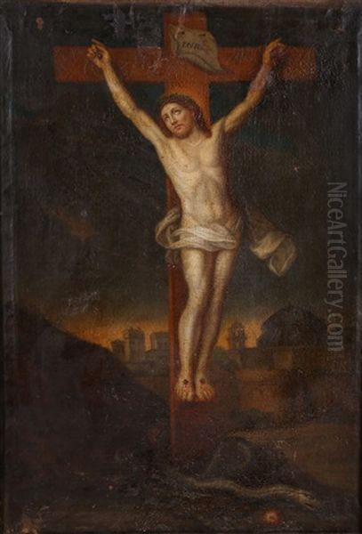 The Crucifixion With A Serpent And Apple - view 1