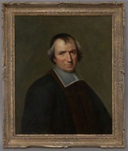 Portrait Of A Cleric In Black Coat