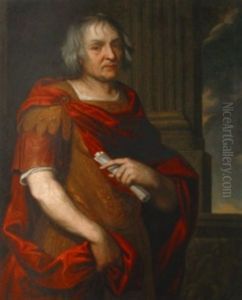 Portrait D'homme En Buste En Empereur Romain