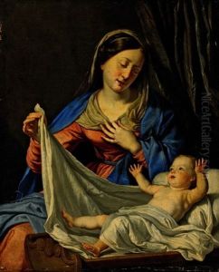Madonna Mit Kind by Philippe de Champaigne