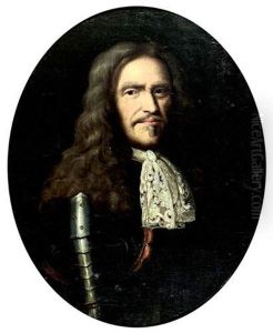 Portrait D'henri De La Tour D'auvergne, Vicomte De Turenne En Armure (1611-1675) by Philippe de Champaigne