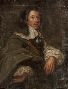 Portrait Of A Gentleman In A Green Cloak by Philippe de Champaigne