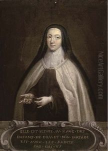 Portrait Of A Nun, Half-length, Holding A Crown Of Thorns
