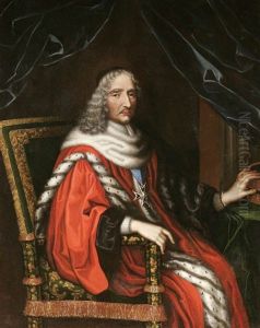 Portrait Of A Seated Gentleman In Robes And Wearing An Order Portrait Of A Seated Gentleman In Robes And Wearing An Order