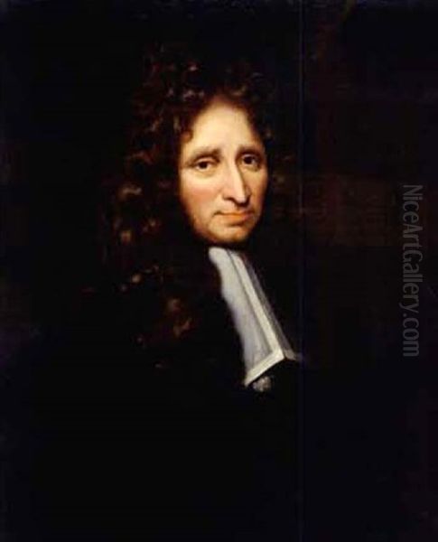 Portrait Of A Cleric In Dark Periwig - view 1