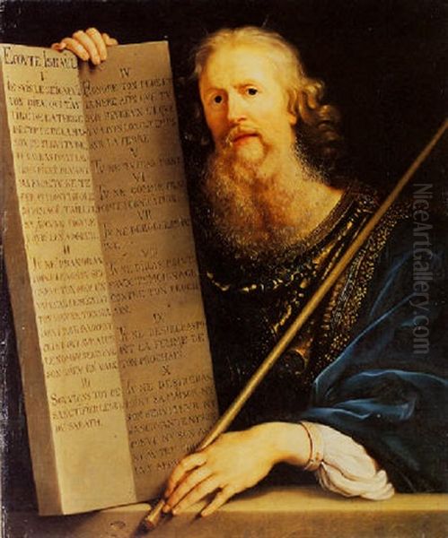 Moses Holding The Ten Commandments - view 1