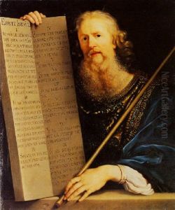 Moses Holding The Ten Commandments