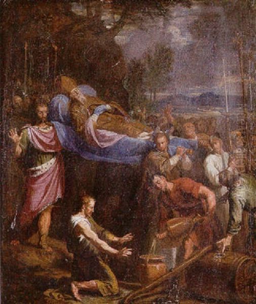 The Funeral Procession Of Saint Amand - view 1