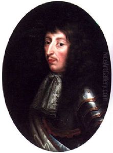 Portrait Of Louis Ii De Bourbon, Prince De Conde Wearing Armour by Philippe de Champaigne