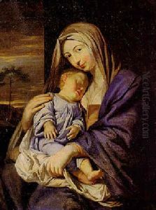 Madonna Mit Kind by Philippe de Champaigne