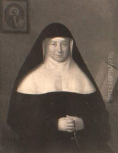 Portrait Of A Nun, Holding A Rosary by Philippe de Champaigne