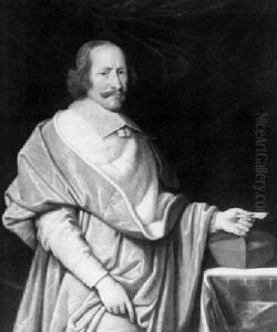 Portrait Of A Cardinal, Said To Be Cardinal Mazarin by Philippe de Champaigne