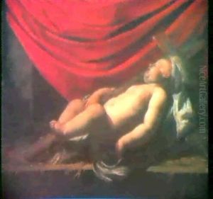 Schafender Jesusknabe by Philippe de Champaigne