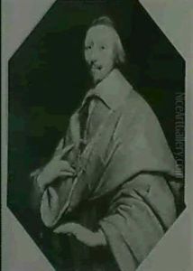Portrait En Buste Du Cardinal De Richelieu by Philippe de Champaigne