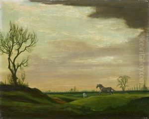 Weidende Pferde by Theodore Champion