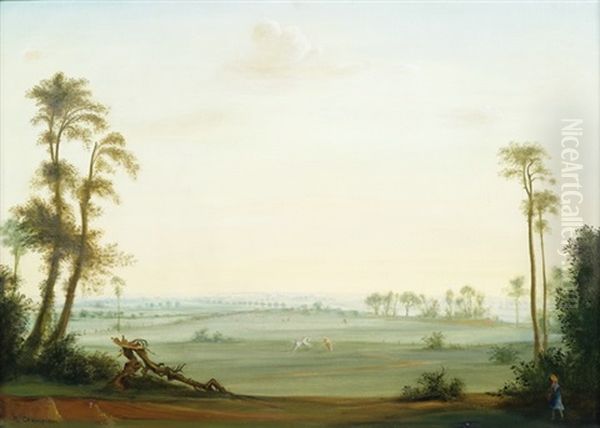 Weite Sommerlandschaft Mit Pferdekoppel - view 1