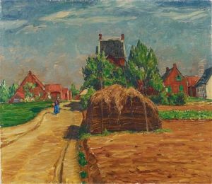 Dorfstrase Mit Heuschober
