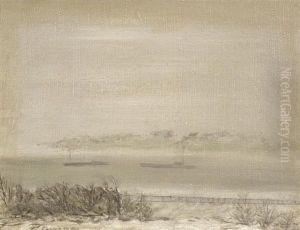 Winterliche Flusslandschaft Winterliche Flusslandschaft