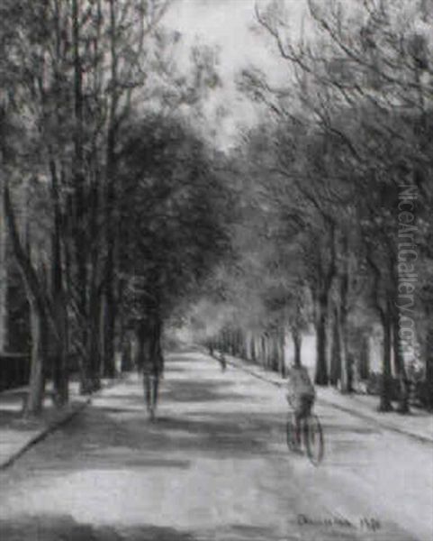 Allee Mit Reiter - view 1