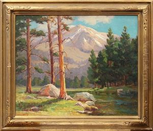 Mountain View Through The Trees