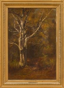 Birch In Autumn by Benjamin Champney