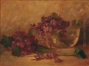 Still Life With Violets by Benjamin Champney