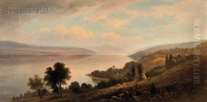 Along The Banks Of The Hudson River by Benjamin Champney