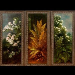 Laurel, Fern & Elderberry (3 Works) by Benjamin Champney